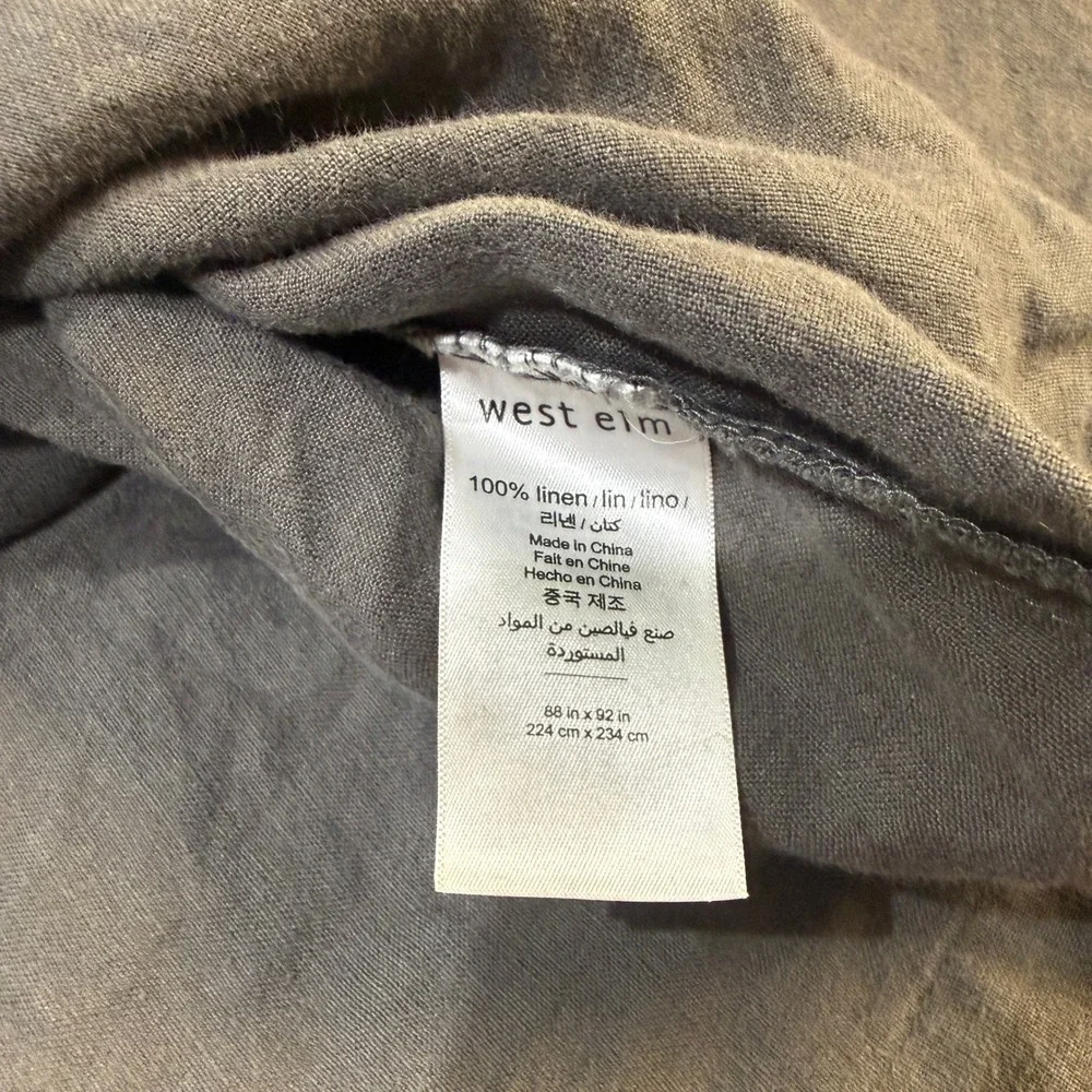 West Elm Linen Duvet Cover 88